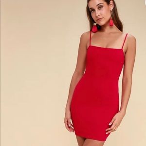 Lulu’s Red Midi-Dress